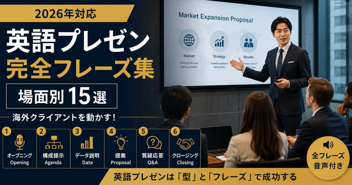 海外クライアントに英語でプレゼンする日本人ビジネスパーソン