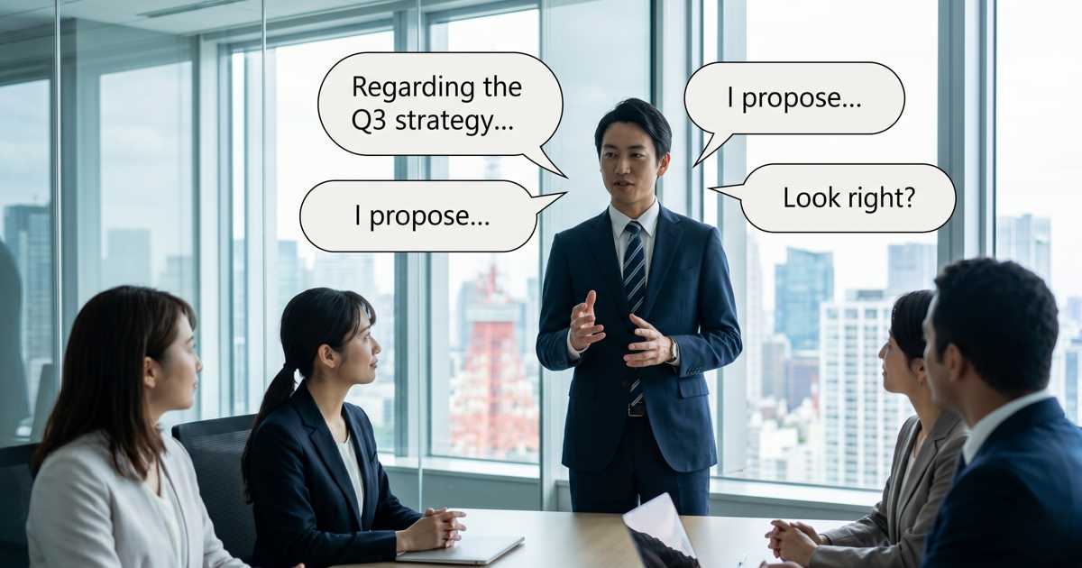 ビジネス英語フレーズ集｜会議・メール・交渉・プレゼンで即使える例文【2026】