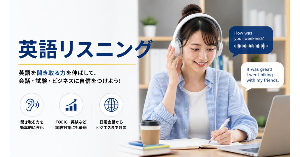 英語リスニング｜効果的な練習法・おすすめ教材【2026】