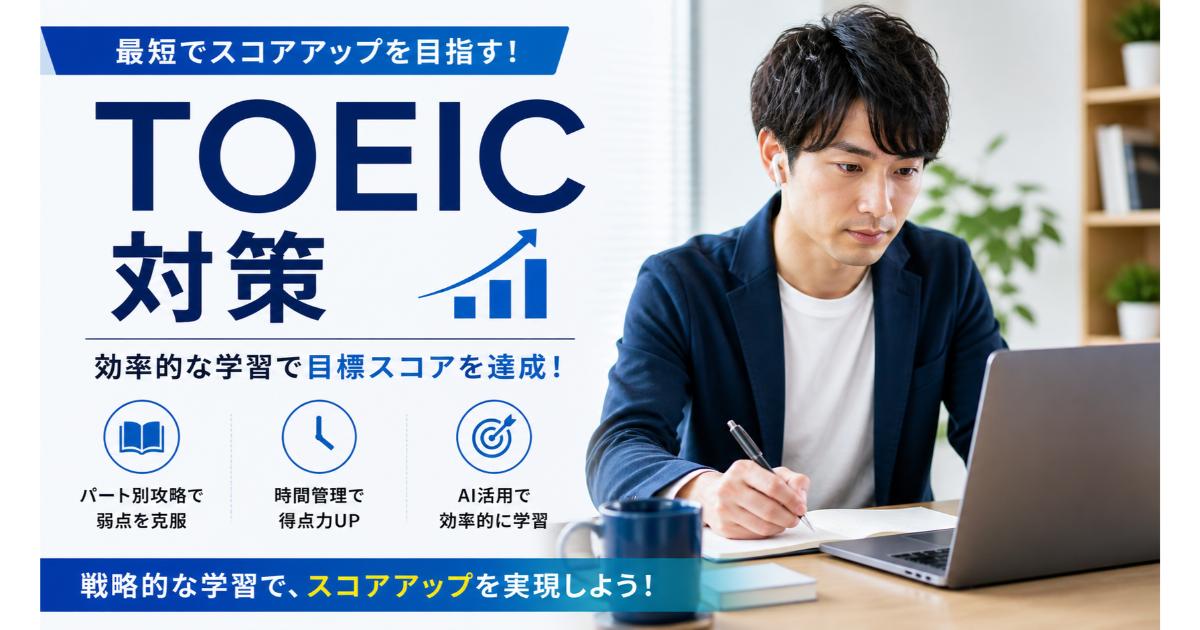 TOEIC対策｜社会人の効率的なスコアアップ戦略【2026】