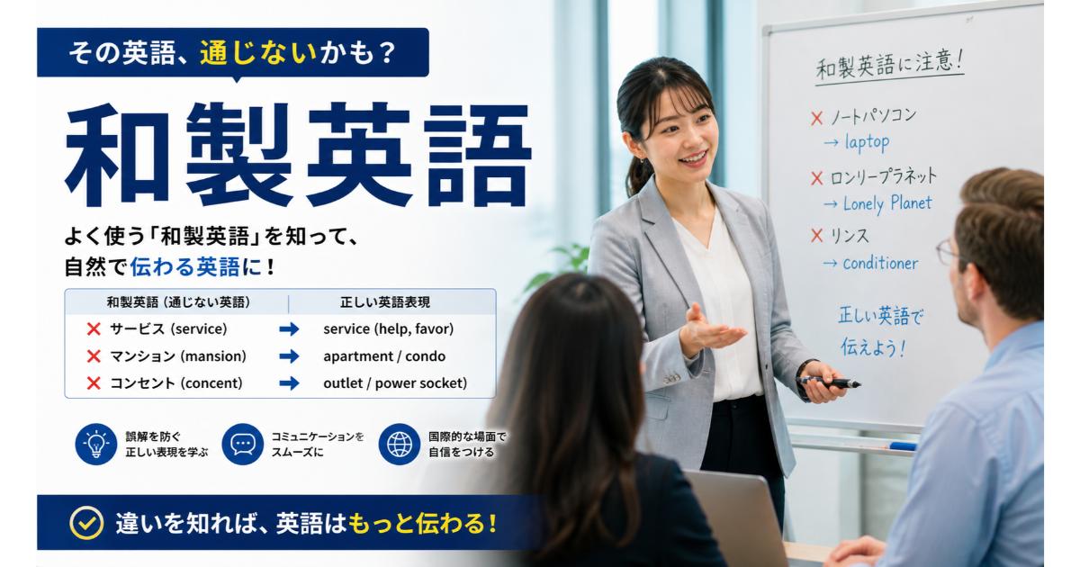 和製英語｜外国人に通じないカタカナ英語ランキング【2026】